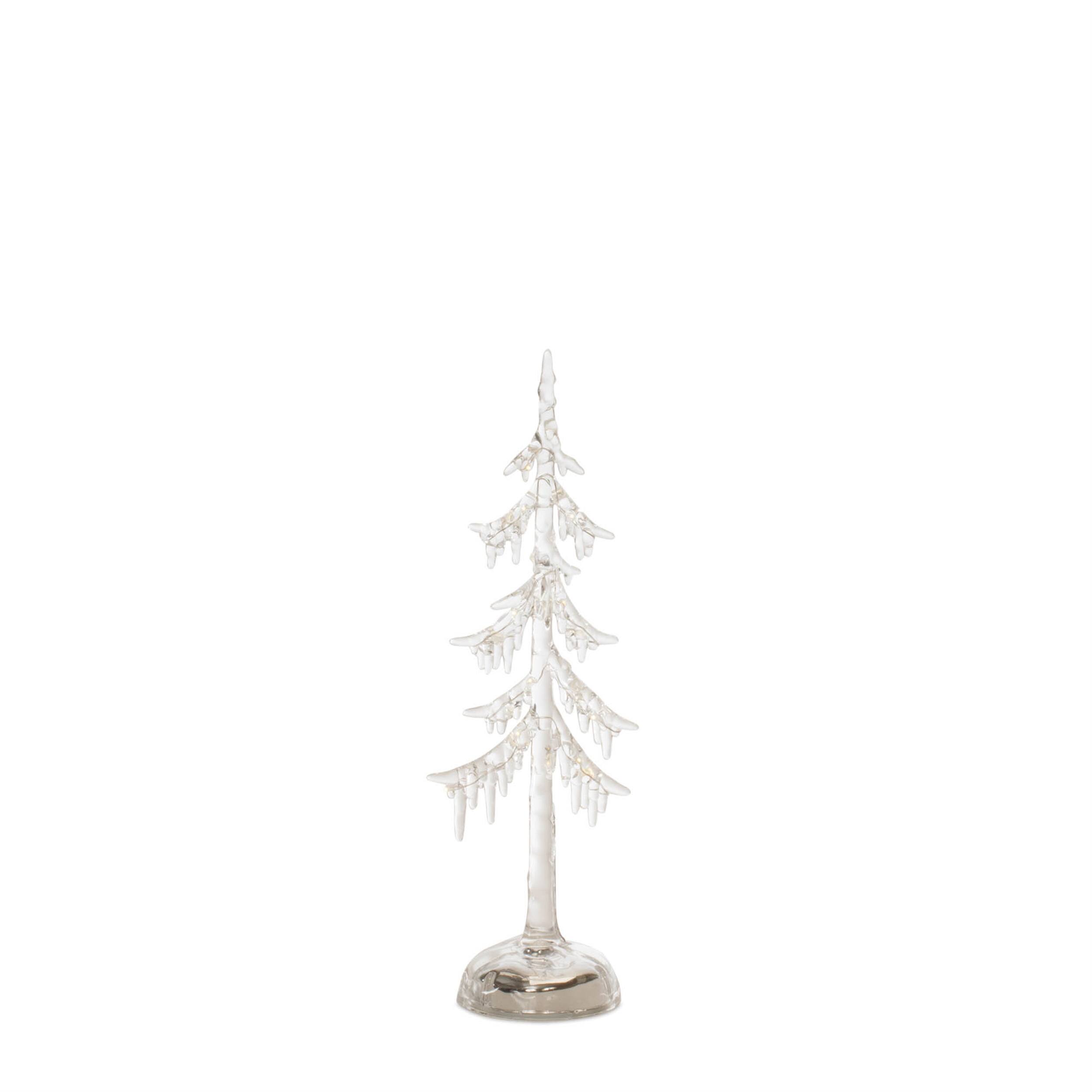 Alt View 1. BreeBe - LED Acrylic Dripping Pine Tree (Set of 2) - Clear.