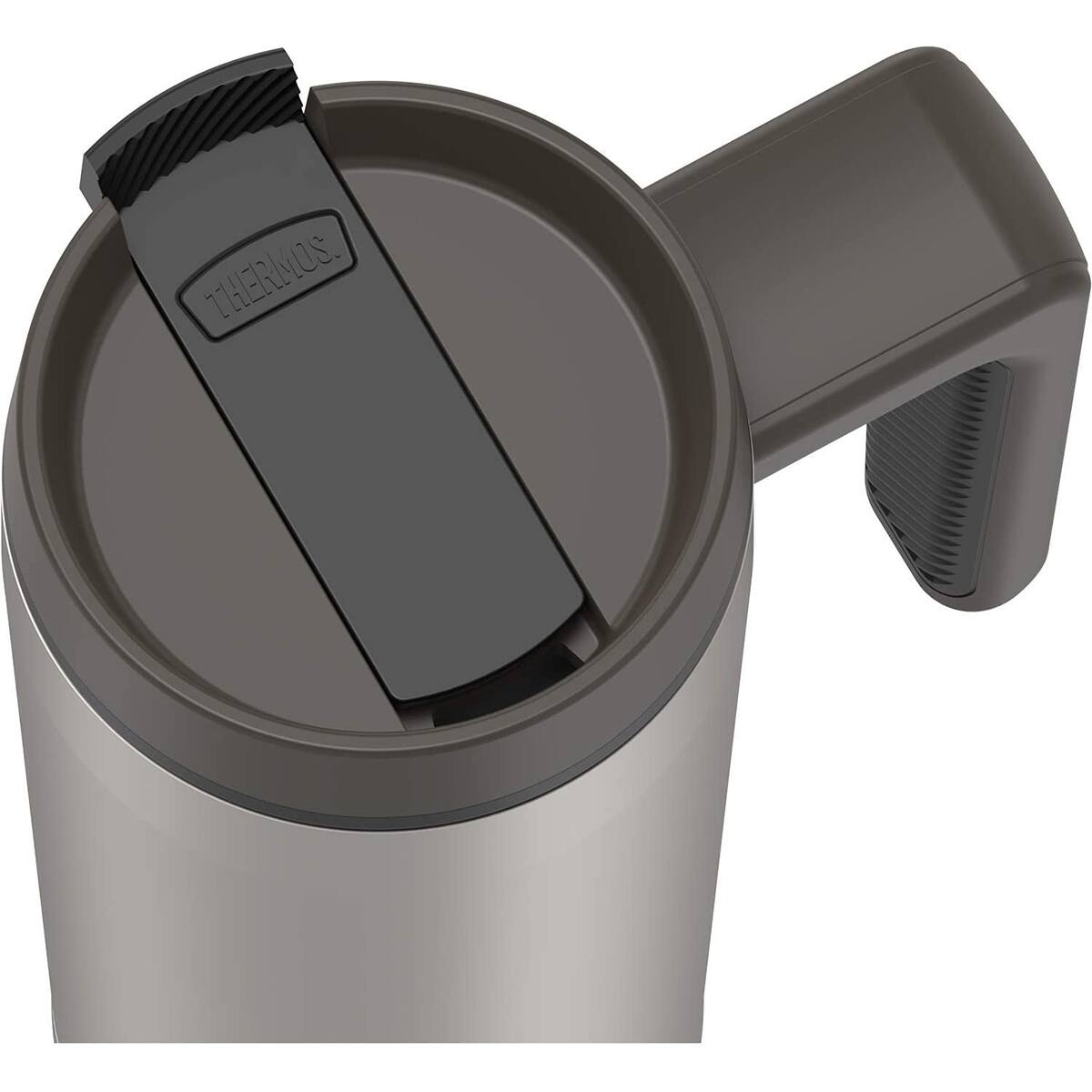 Alt View 3. Thermos - Thermos 18 oz. Alta Stainless Steel Mug - Matte Steel/Espresso Black - Matte Steel/Black.