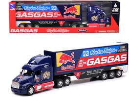 Peterbilt 387 Truck "Red Bull - Troy Lee Designs - GASGAS" 1/32 Diecast Model by New Ray - Dark Blue