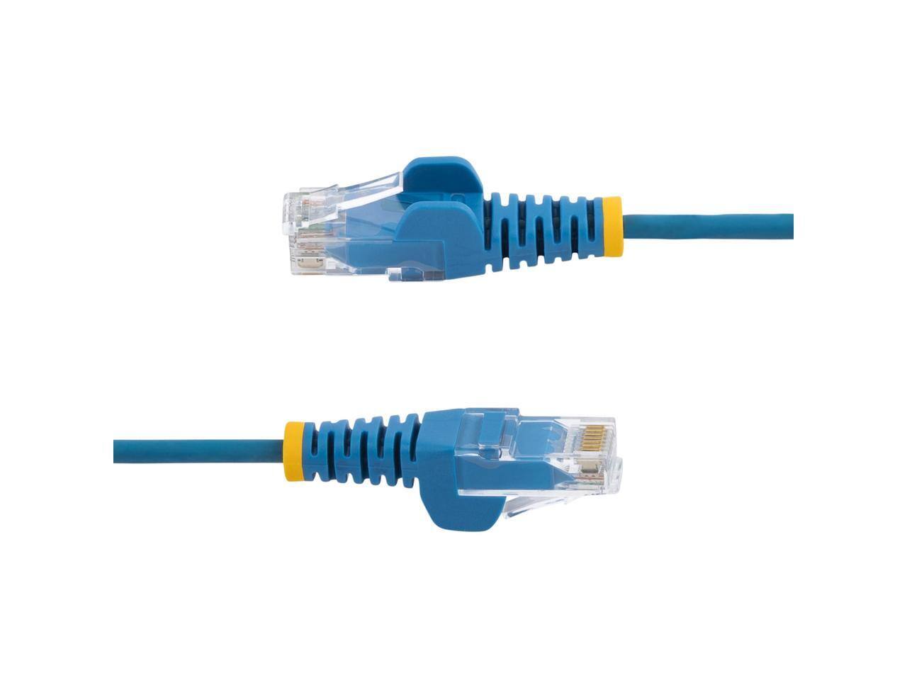 Alt View 5. StarTech.com - StarTech 50ft Blue Slim CAT6 Ethernet Cable Model N6PAT50BLS.