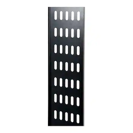 Front. RackSolutions - RackSolutions 18U Vertical Cable Management Bar for RACK-151 Server Cabinet - Black.