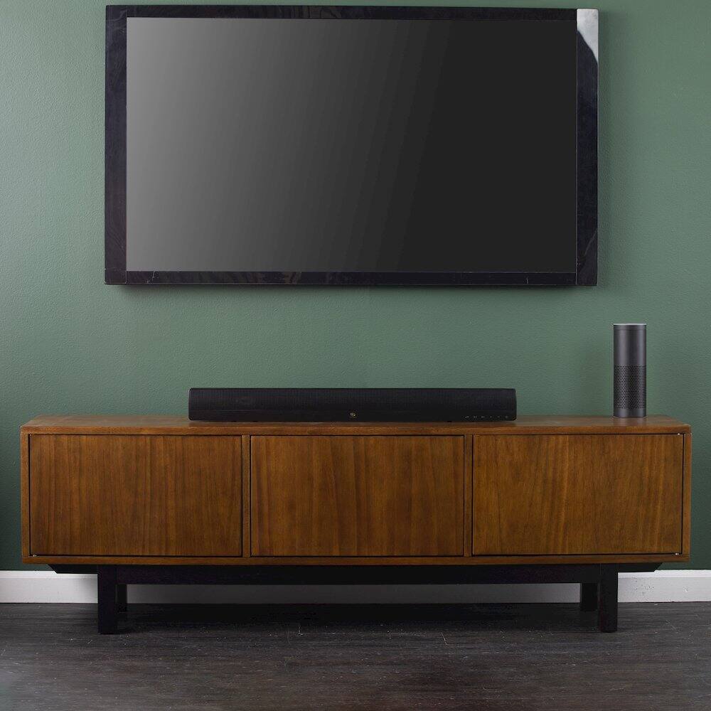 Alt View 1. SEI Furniture - Welling Three-Door Media Console with Storage - White.