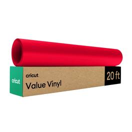 Cricut - Permanent Matte Value Vinyl - 12 in x 20 ft - Red