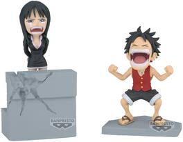 Bandai - Banpresto - One Piece - World Collectable Figure Log Stories - Monkey D. Luffy & Nico Robin - Collectibles - Multicolor