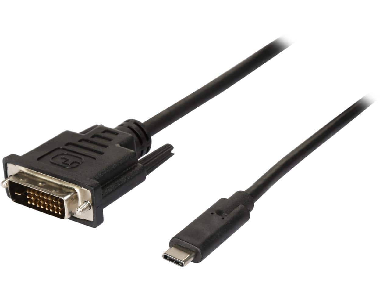 StarTech.com - USB-C to DVI Cable, 3.3ft, 1920x1200, Black (CDP2DVIMM1MB)
