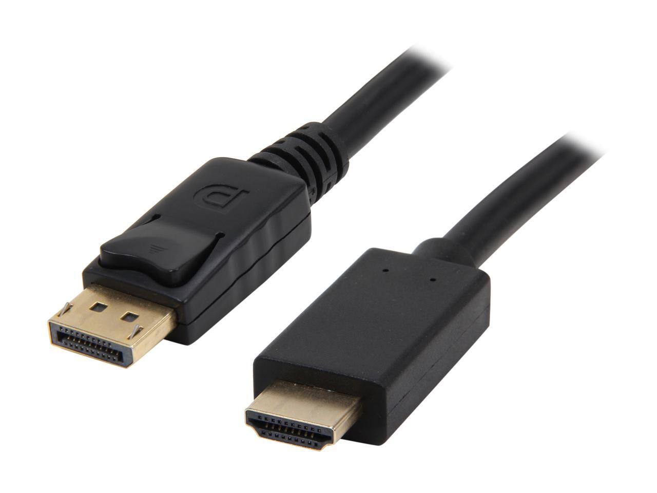 Front. Nippon Labs - Nippon Labs DP-HDMI-10 10ft DisplayPort to HDMI Cable, 4K/3D/VR Support, Black.
