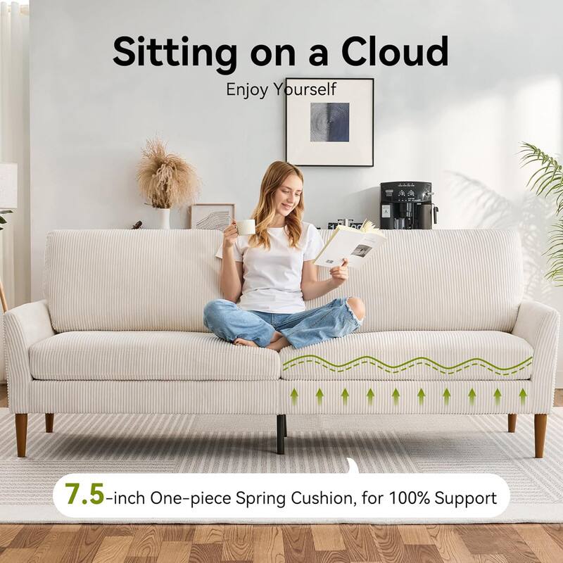 Sitting on a Cloud  
Enjoy Yourself  

7.5-inch One-piece Spring Cushion, for 100% Support
