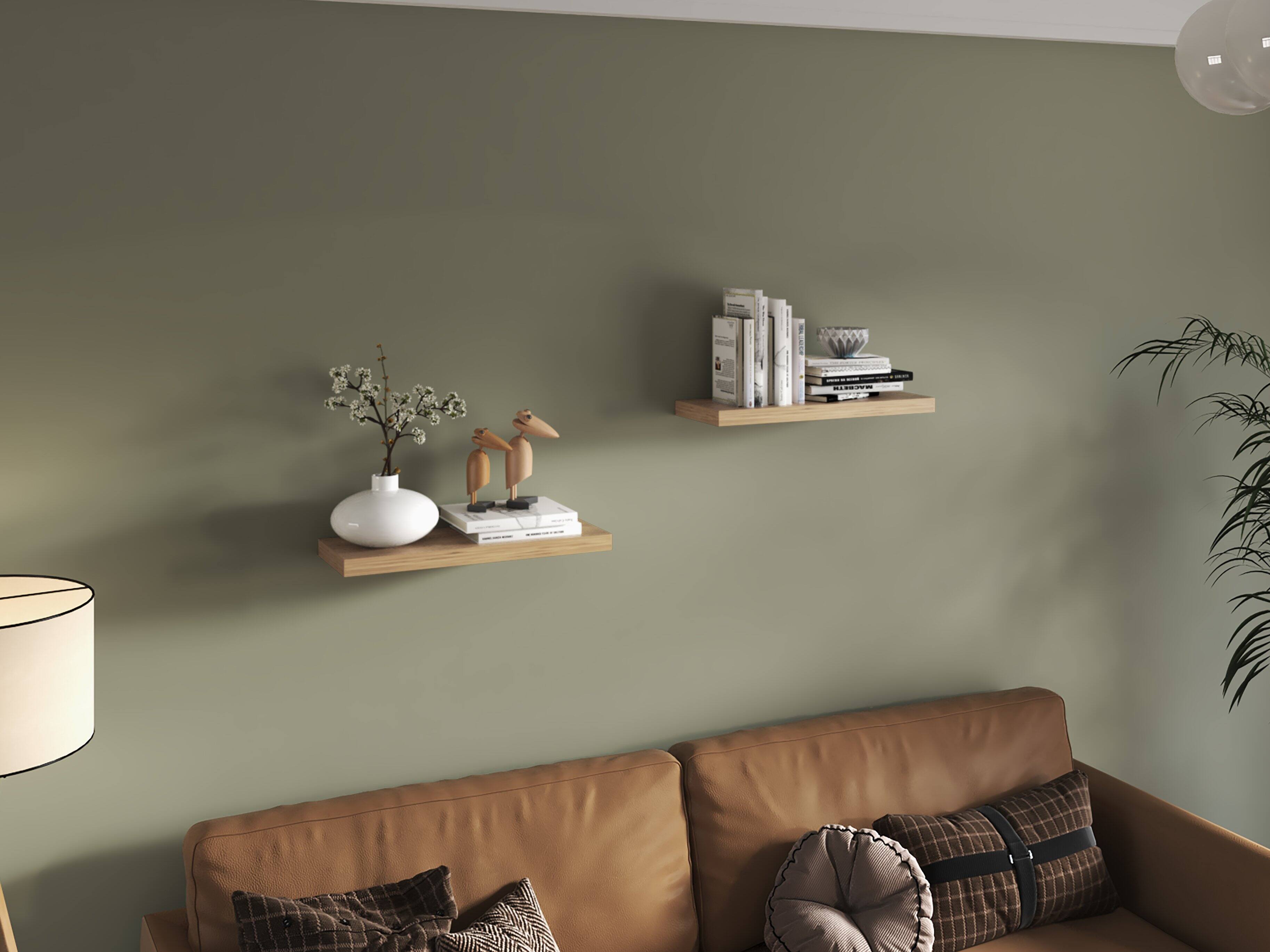 TuHome Ecco 31.5" Wide Floating Shelves Set Of 2, Shelves For Wall ...