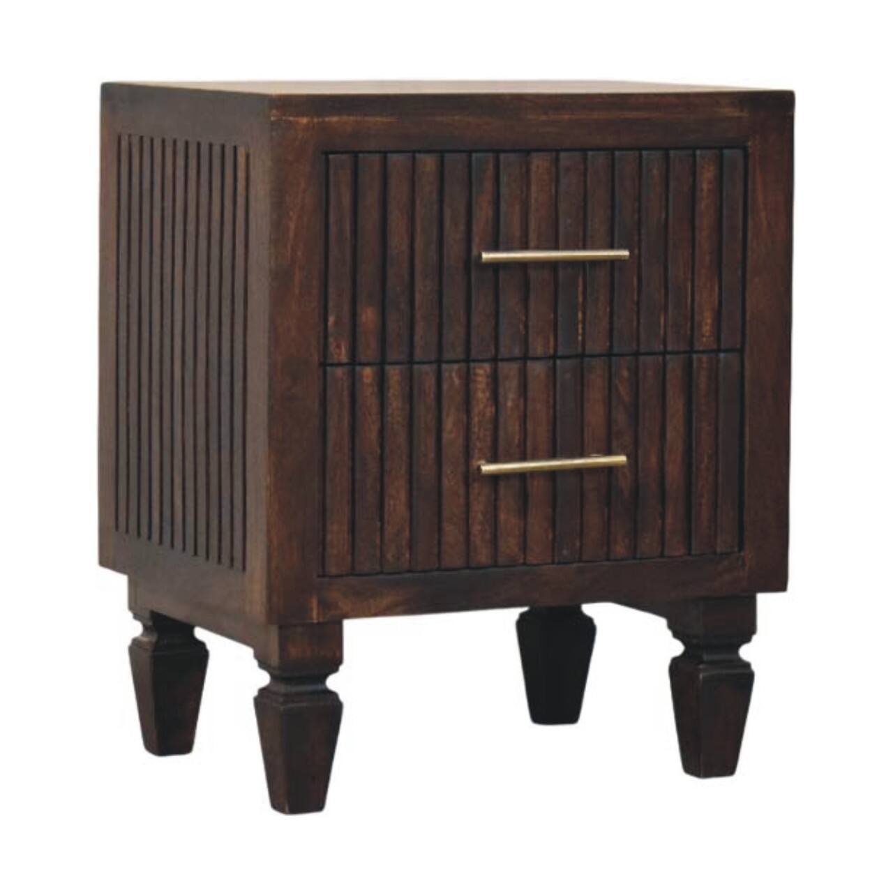 Angle. Artisan Furniture - Artisan Furniture Solid Wood Belmont 2 Drawer Nightstand - Brown.