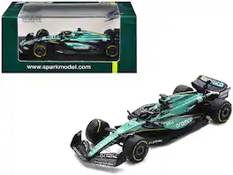Aston Martin AMR24 #18 Lance Stroll Formula One F1 "Saudi Arabian GP" (2024) 1/64 Diecast Model Car by Spark - Green