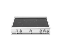 Bertazzoni - 36" Induction Rangetop - Black - Front_Zoom