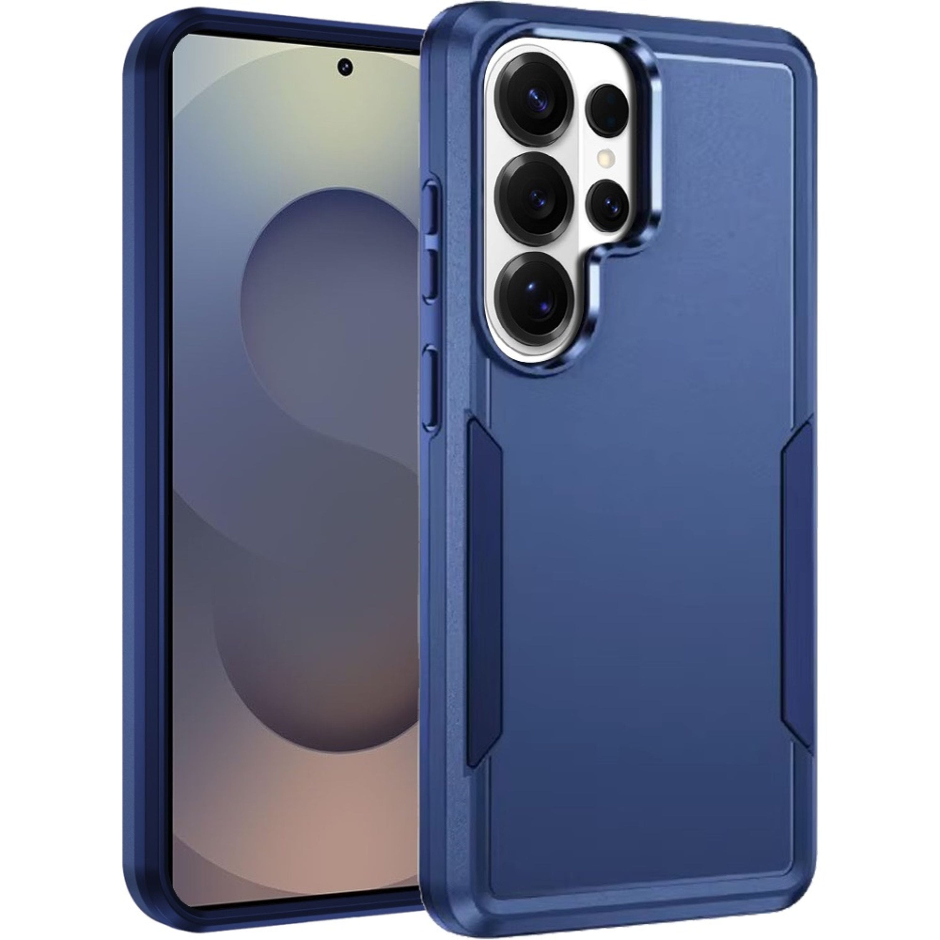 Kitcheniva - Fused Rugged Shockproof Phone Cover With Tempered Glass For Samsung Galaxy S26 Ultra - Dark Blue price history on PriceWatchPro