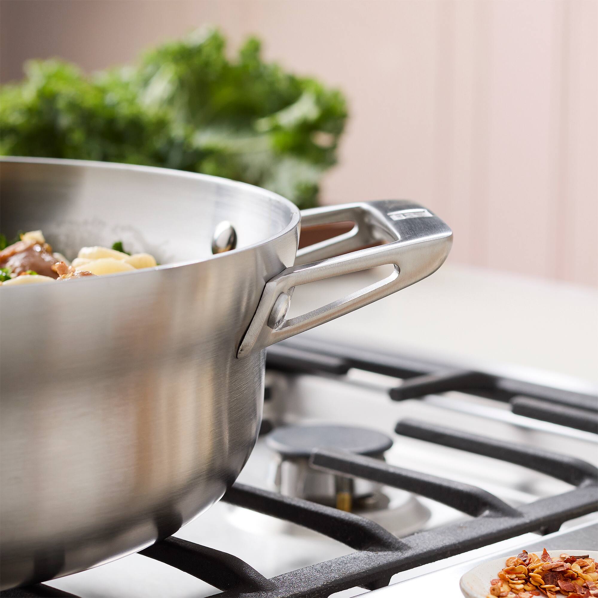 Alt View 7. ZWILLING - ZWILLING Motion Stainless Steel 4-qt Stainless Steel  Chef's Pan with Lid - Stainless Steel.