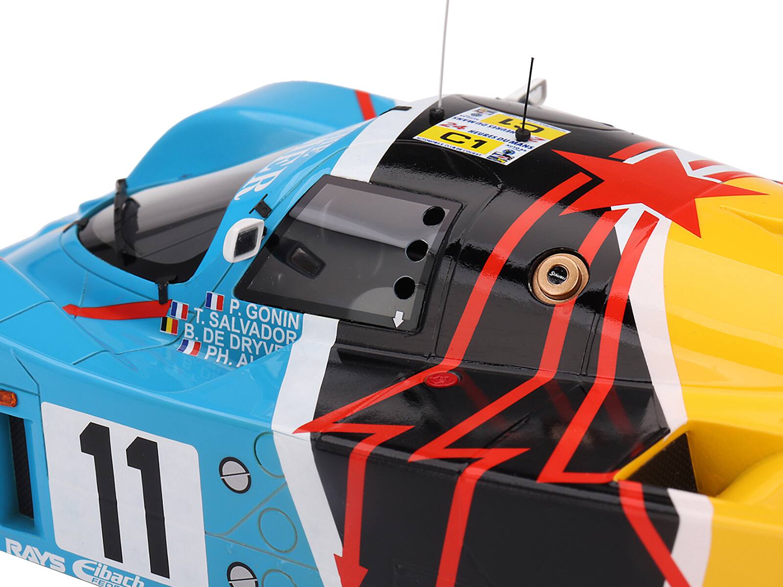 T 24 A NEGRES 1280220 29 C1 DU WANS RST T. P. GONIN J B. DE SALVADOR DRYV PH. A' RAYS 11 Cibach FECK Sodue

Corrected text from the image:
- T. P. GONIN
- B. DE SALVADOR
- DRYV
- PH. A' RAYS
- 11
- C1
- Cibach