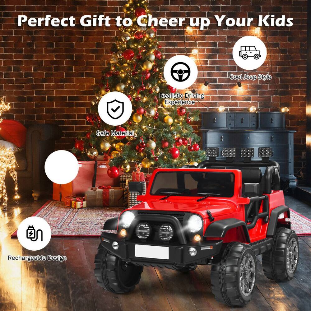 Perfect Gift to Cheer up Your Kids

- Cool Jeep Style
- Realistic Driving Experience
- Safe Material
- Rechargeable Design