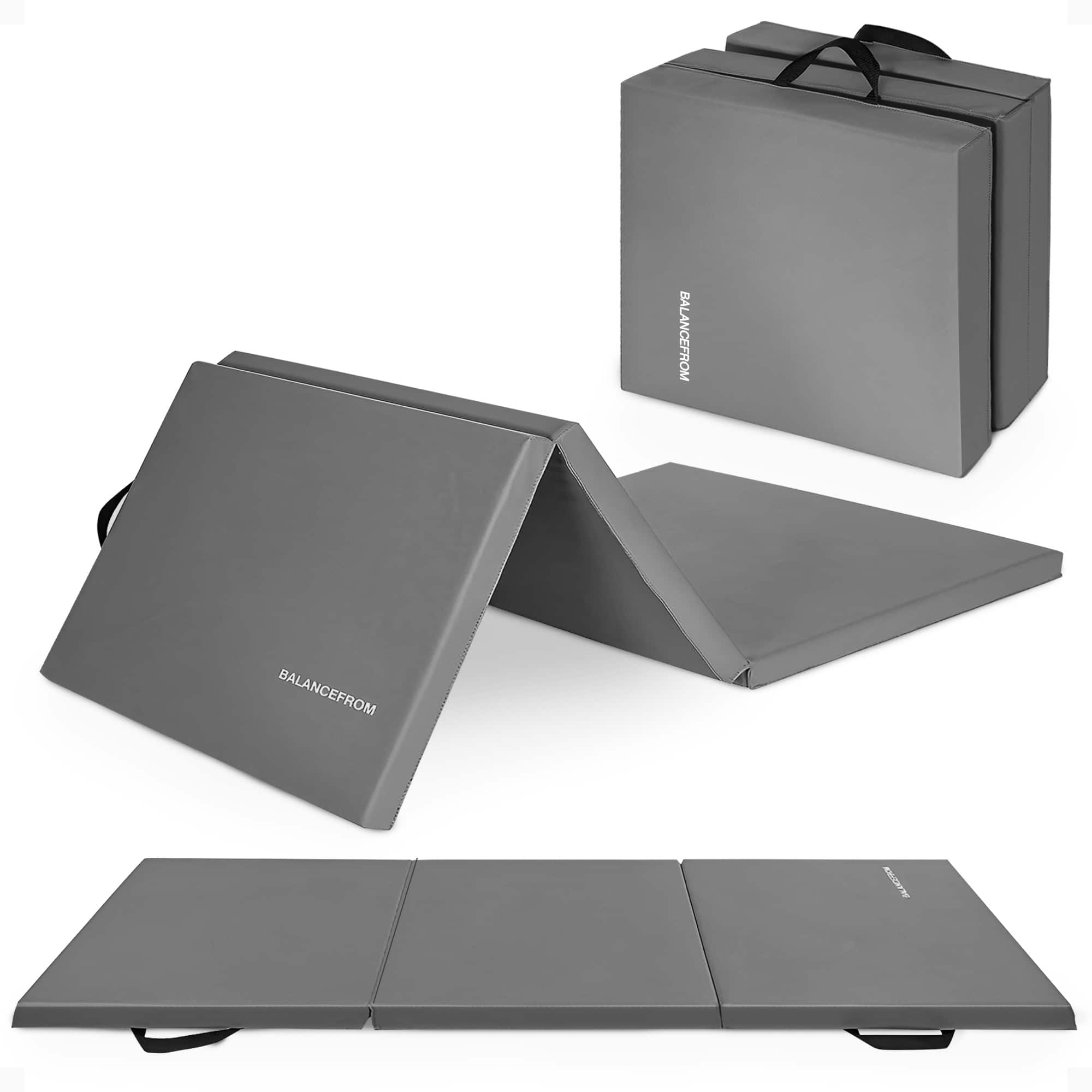 BalanceFrom Fitness - GoGym 6x2ft Folding 3 Panel Exercise Mat with Handles - Gray price history on PriceWatchPro