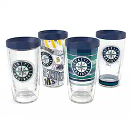 Tervis - Seattle Mariners Four-Pack 16oz. Classic Tumbler Set - Multicolor