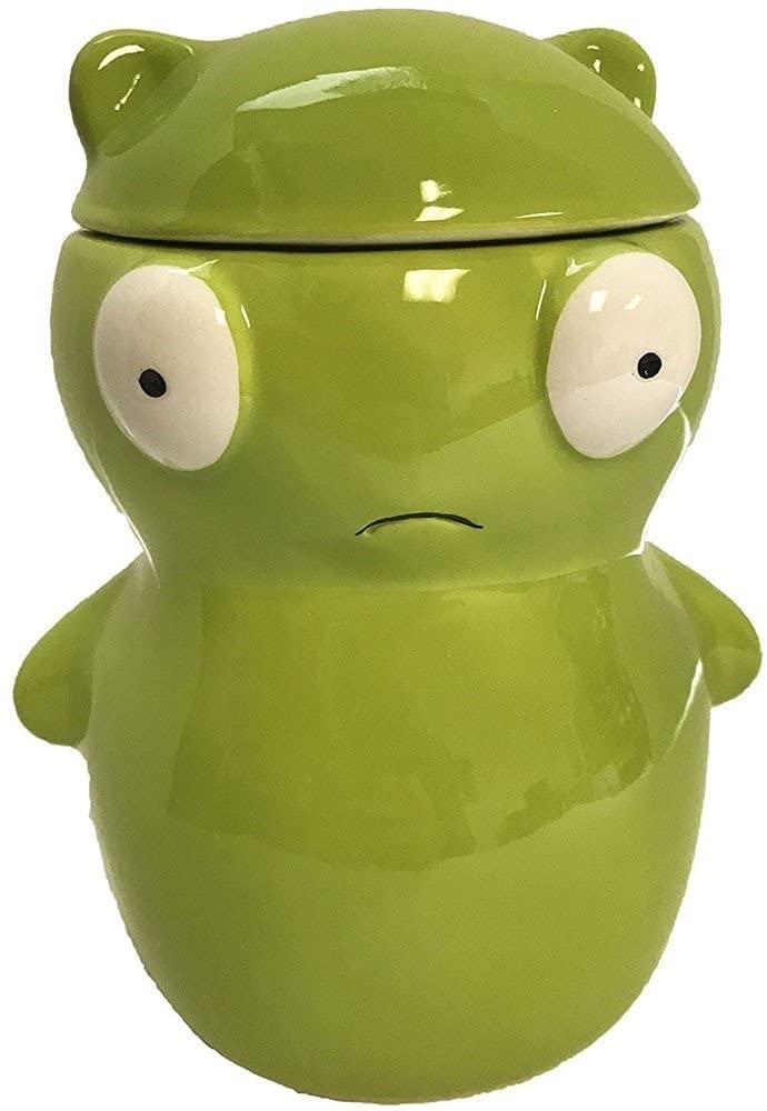 Front. Toynk - Bob's Burgers Kuchi Kopi Deluxe Ceramic Cookie Jar - Green.