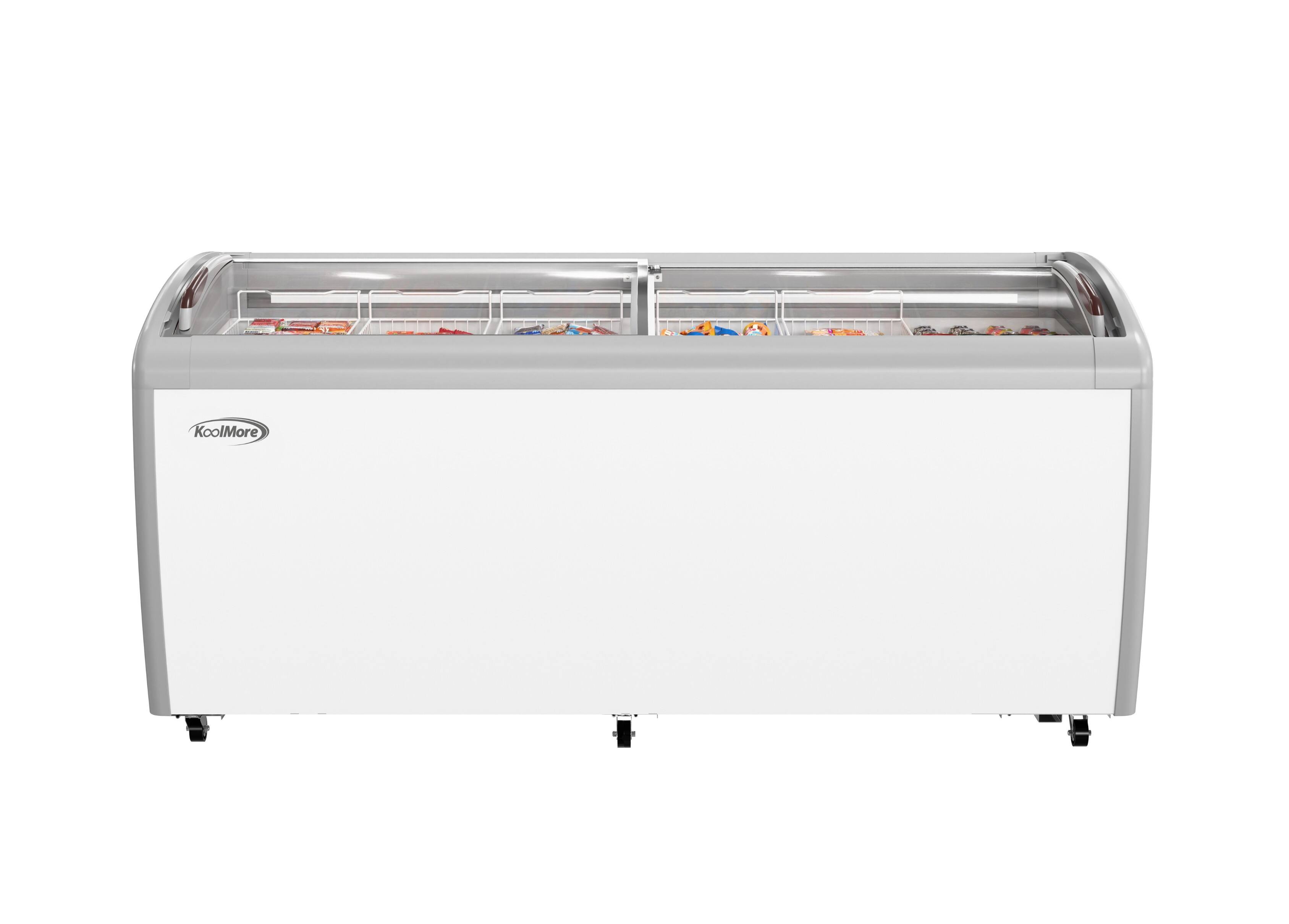 Front. Koolmore - 71 in. Commercial Ice Cream Display Freezer, 20 cu. ft. MCF-20C - White.