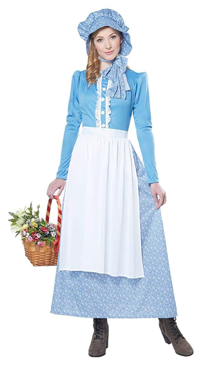 California Costumes - Pioneer Woman Adult Costume: Large - Blue price history on PriceWatchPro