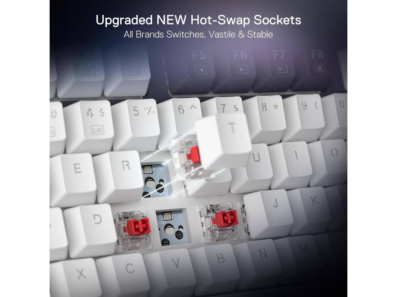 Upgraded NEW Hot-Swap Sockets  
All Brands Switches, Vastile & Stable