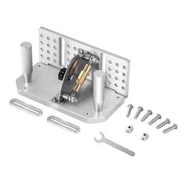 VEVOR - Belt Grinder Knife Jig, 85° - 115° Belt Sander Knife Sharpening Jig with Dual Handles, 7.68" Long Sharpener Locator - Silver