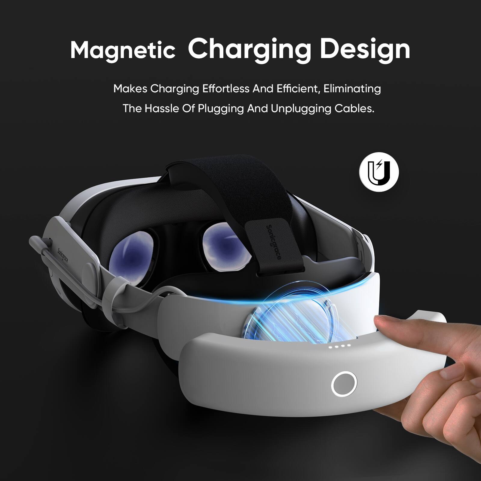 Magnetic Charging Design

Makes Charging Effortless And Efficient, Eliminating The Hassle Of Plugging And Unplugging Cables.