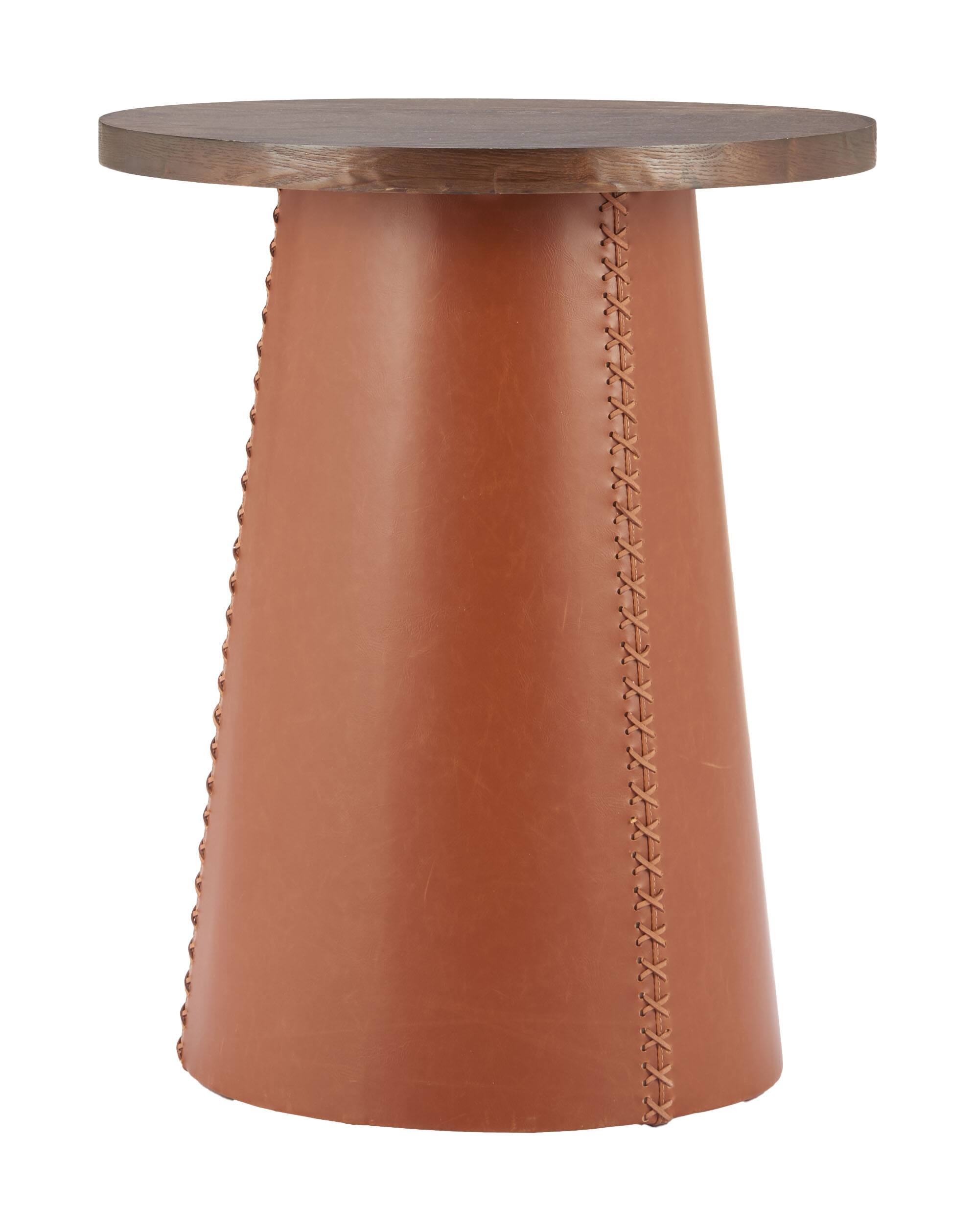 Alt View 2. Hivvago - Dikis Side Table Brown - Brown.