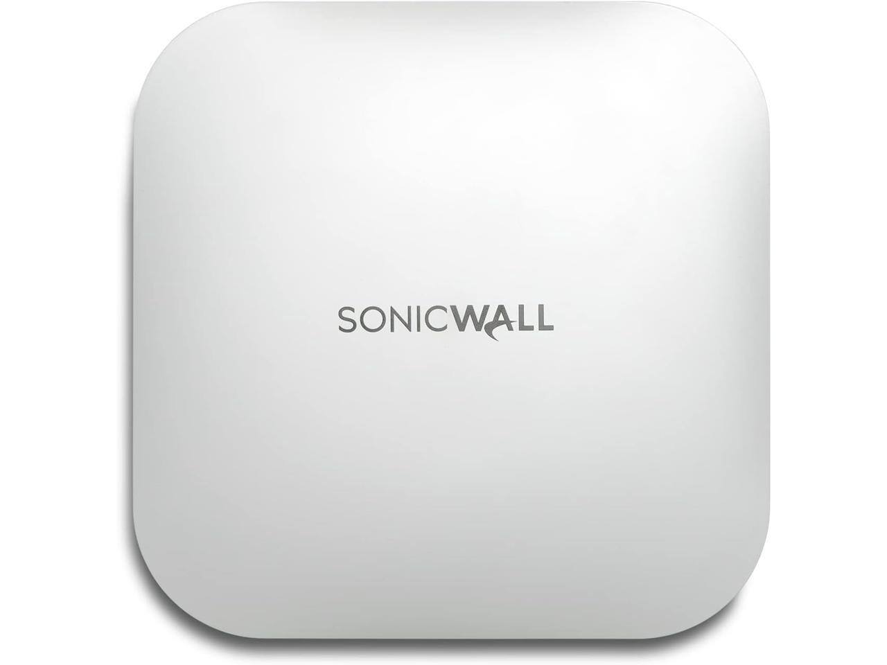 Front. SonicWall - SonicWall SonicWave 641 - wireless access point - Wi-Fi 6, Wi-Fi 6, Bluetooth - cloud-managed - with 1 year Secure.