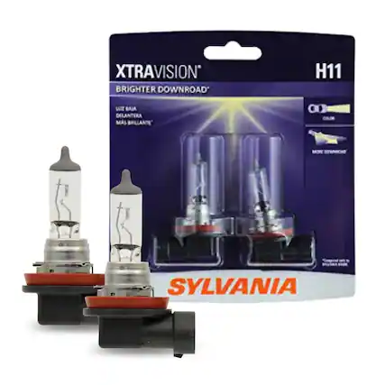 XTRAVISION
BRIGHTER DOWNROAD
H11
L BAJA DELANTERA
MÁS BRILLANTE
SYLVANIA