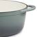 Alt View 3. MegaChef - MegaChef 7 Quarts Oval Enameled Cast Iron Casserole in Gray - Gray.