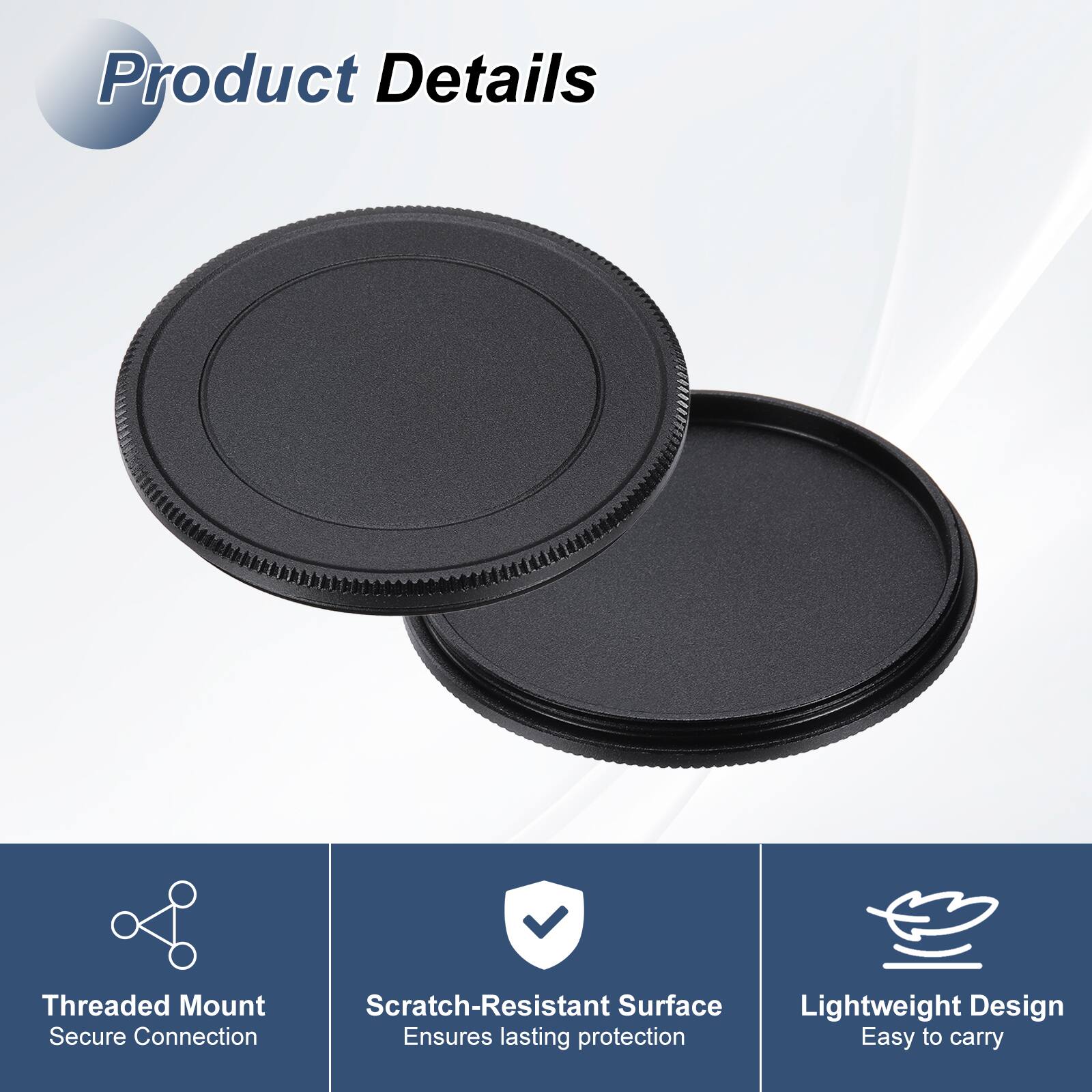 Product Details

- Threaded Mount
  - Secure Connection

- Scratch-Resistant Surface
  - Ensures lasting protection

- Lightweight Design
  - Easy to carry
