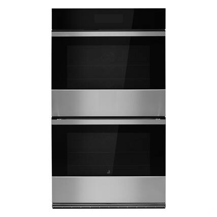 Front. JennAir - NOIR 30" Built-In Double Electric Double Wall Oven with MultiMode True Convection - Stainless Steel.