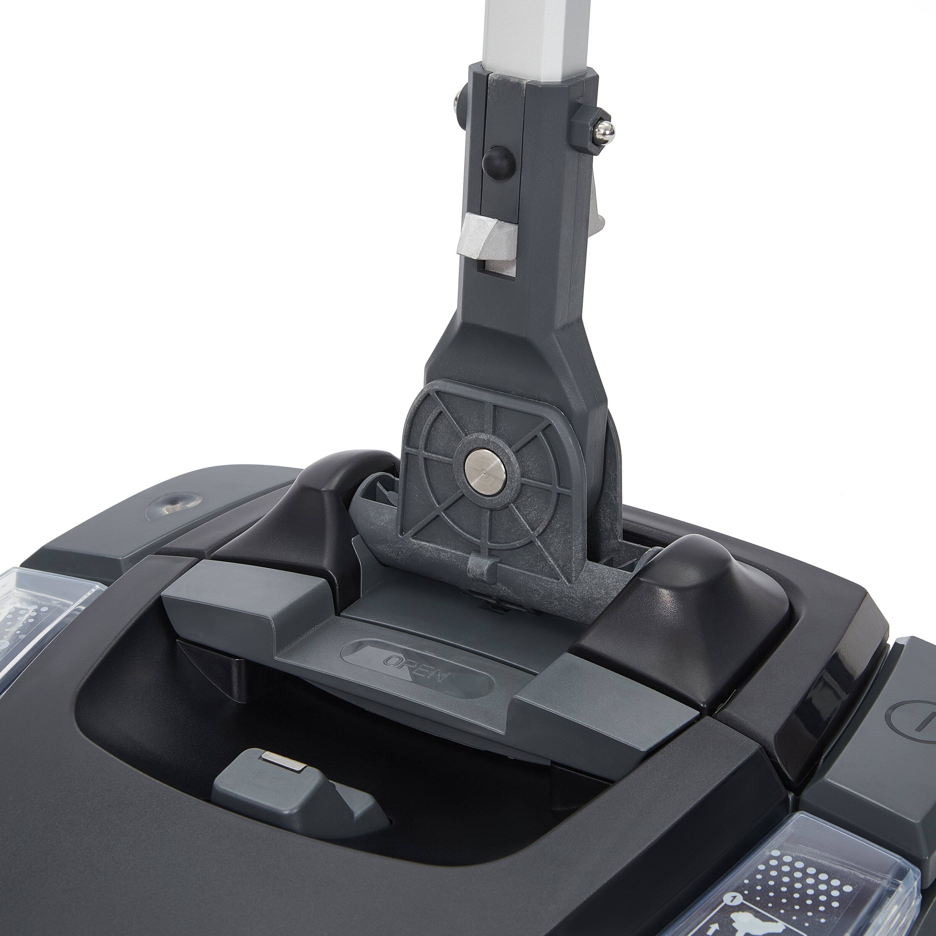 Alt View 8. Dapper Supply - Battery Powered Walk Behind Mini Floor Scrubber Compact Portable 14 Inch 75 Min Runtime 350 RPM Commercial Use - Black.