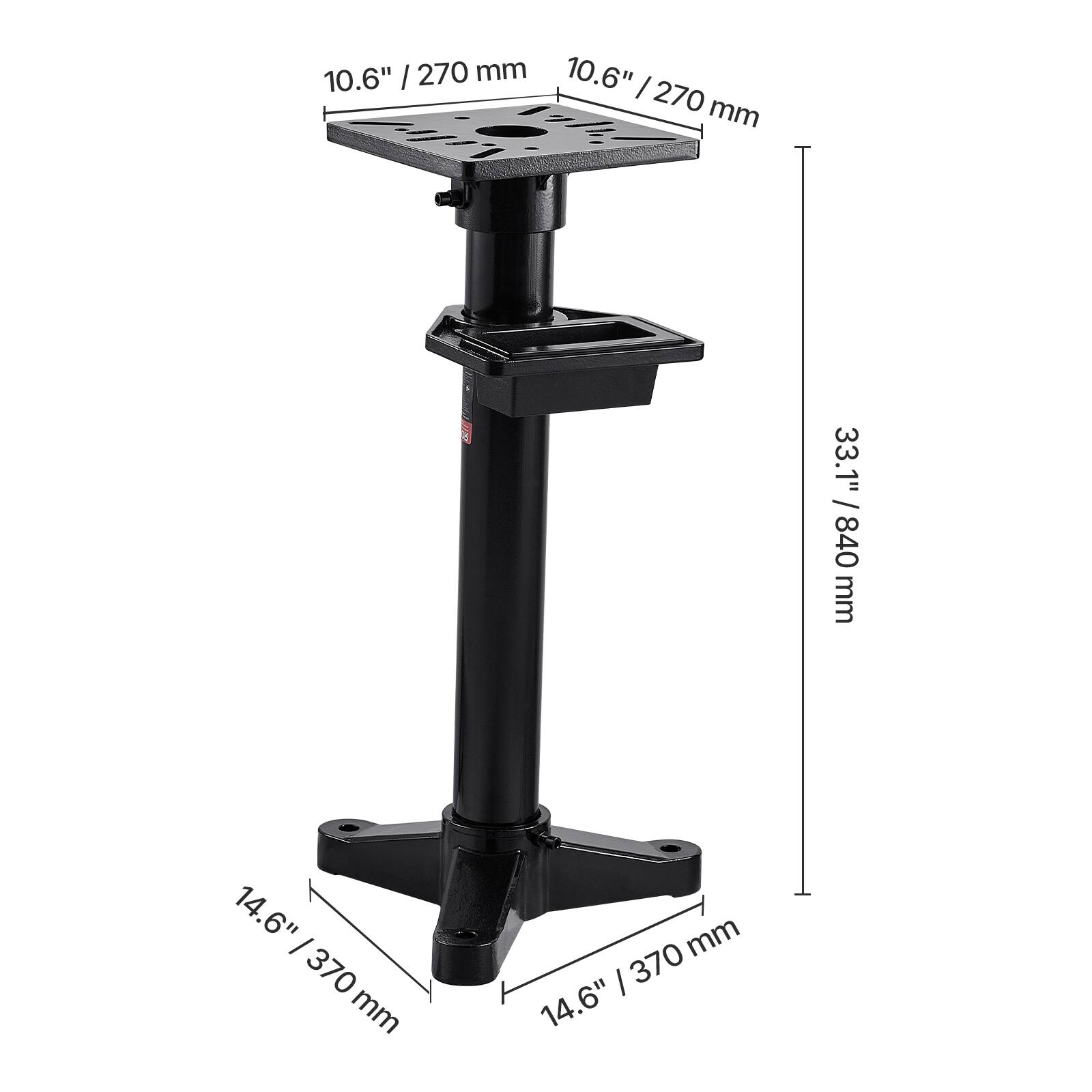10.6" / 270 mm  
10.6" / 270 mm  
33.1" / 840 mm  
14.6" / 370 mm  
14.6" / 370 mm
