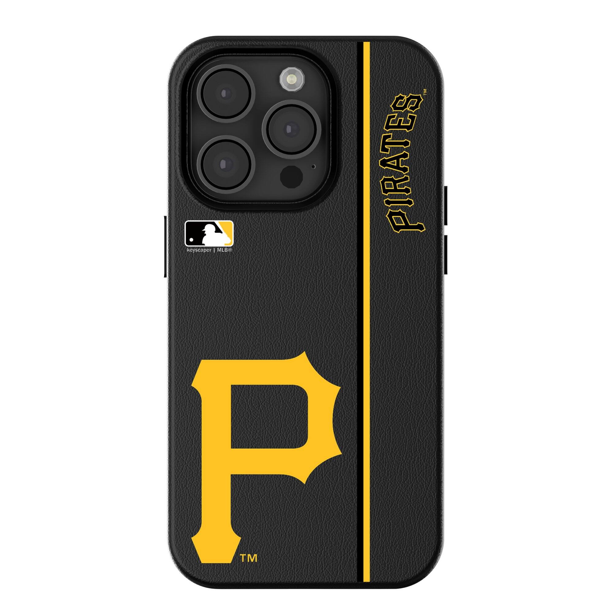 Keyscaper - MLB - Pittsburgh Pirates iPhone Magnetic Bump Case - 16 Plus - Black