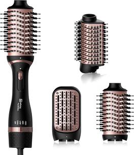 NICEBAY - Refurbished Excellent - Hair Dryer Brush HB-821 - Black/Rose Gold