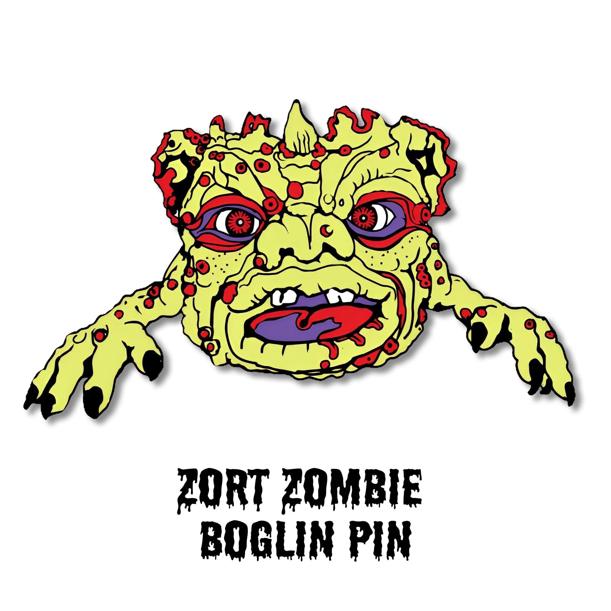 Zort Zombie Boglin Pin