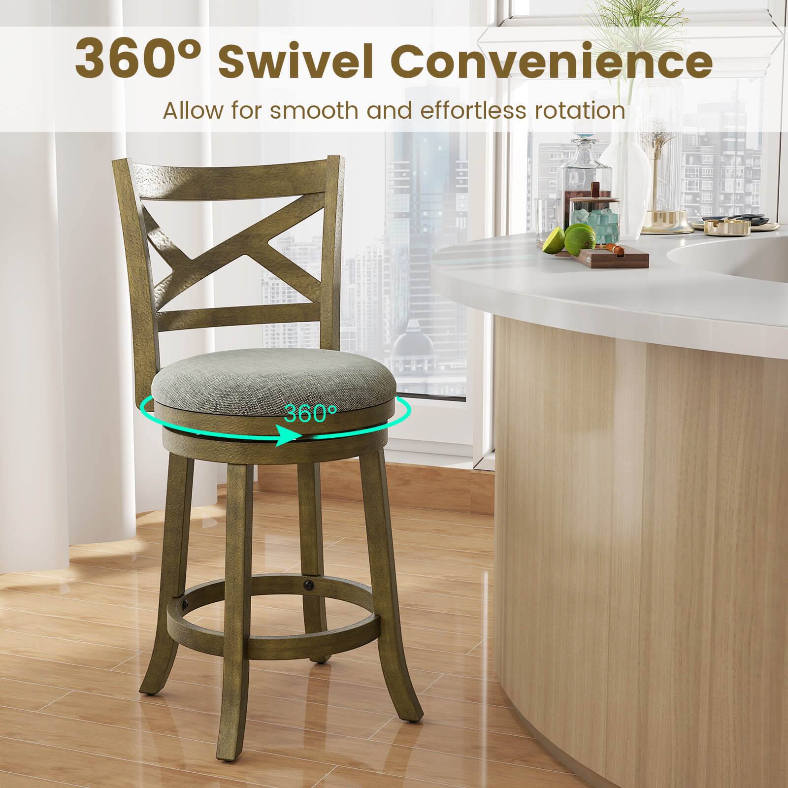 360° Swivel Convenience  
Allow for smooth and effortless rotation