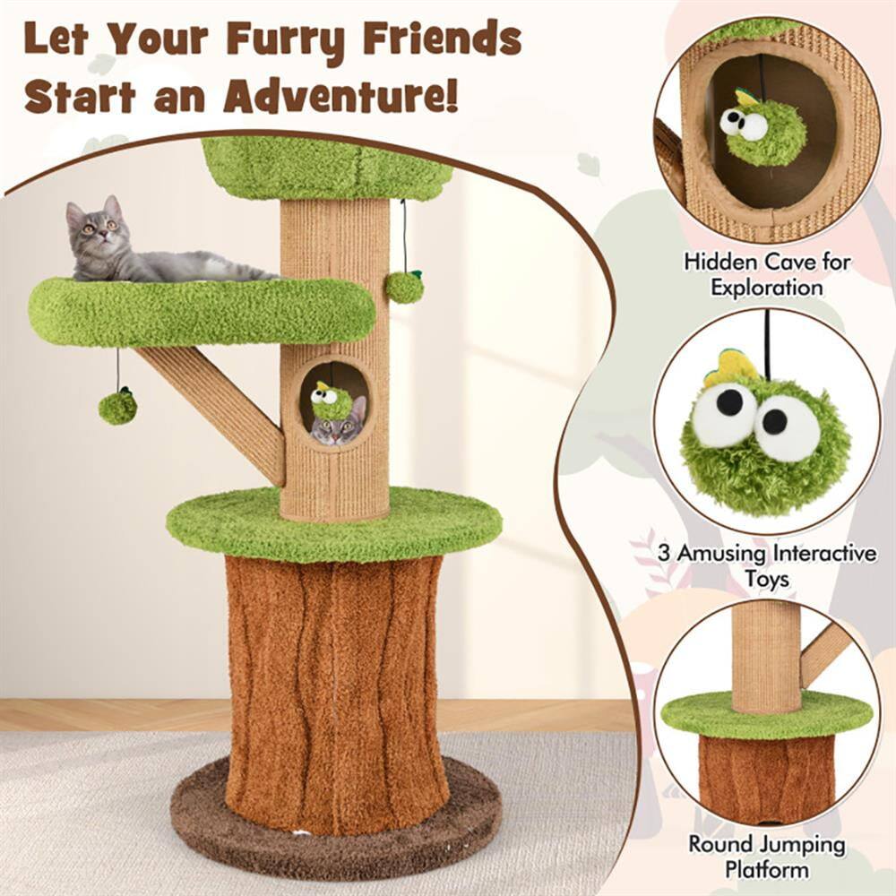 Let Your Furry Friends Start an Adventure!

- Hidden Cave for Exploration
- 3 Amusing Interactive Toys
- Round Jumping Platform