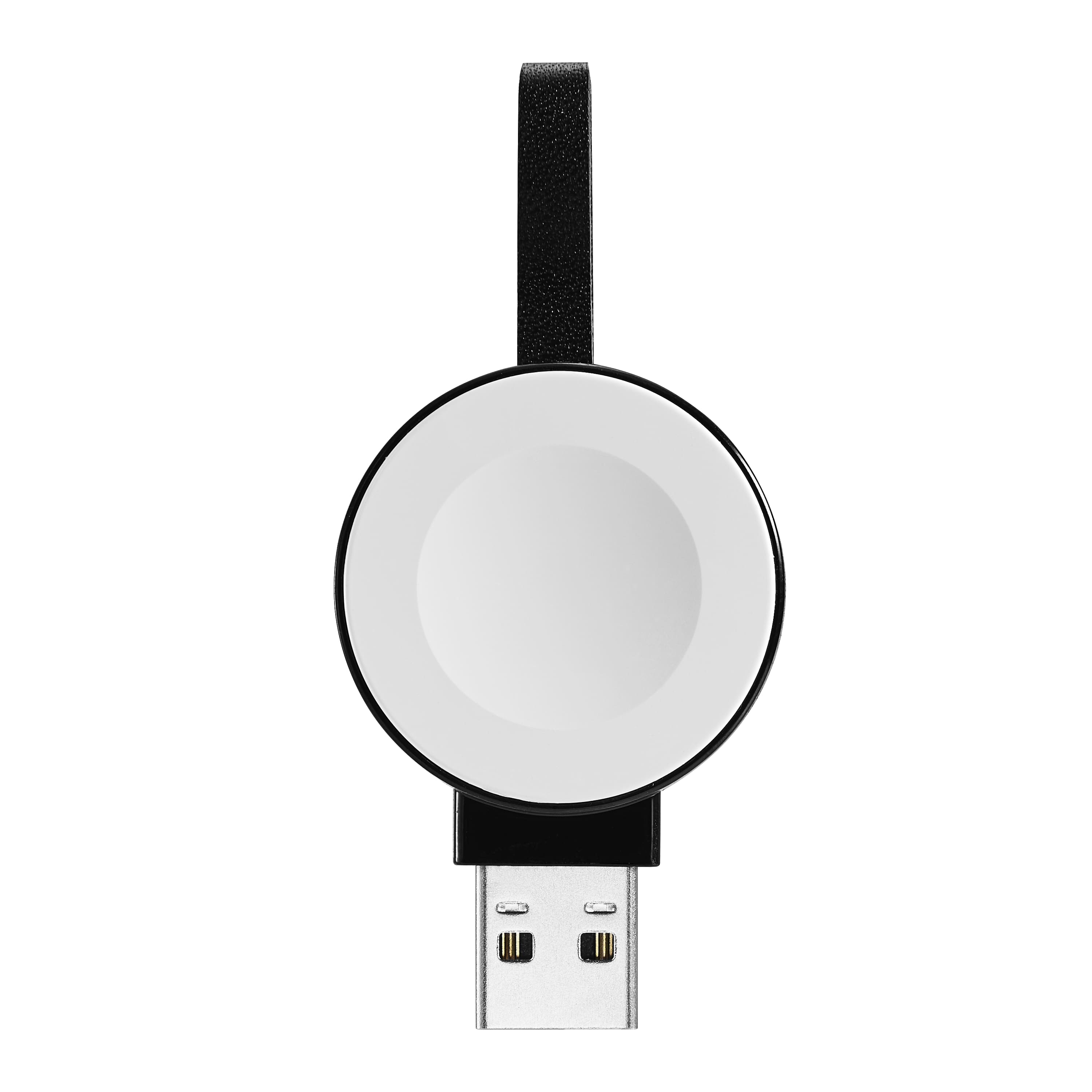 Front. Insignia™ - Magnetic Charging Dongle for Apple Watch - White.