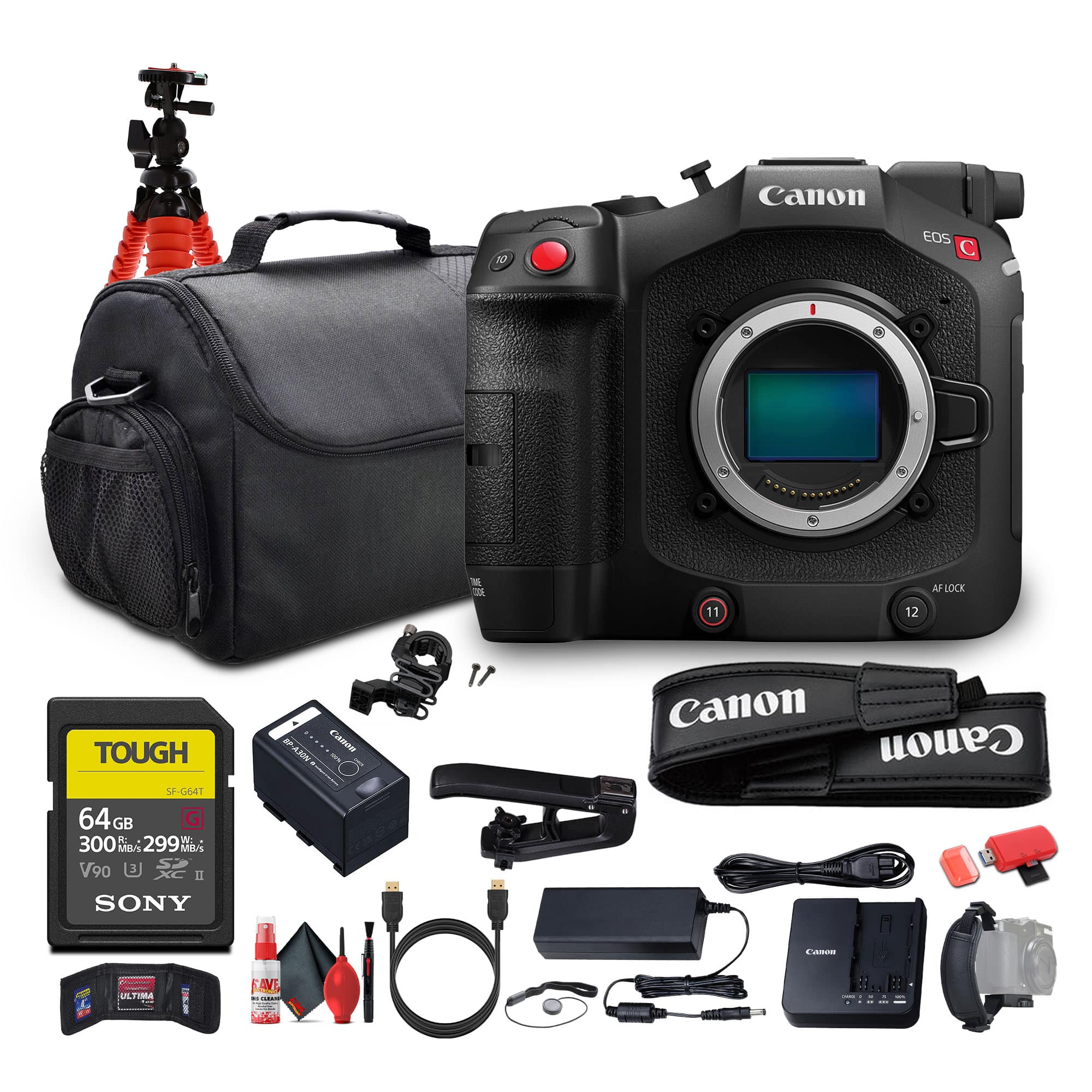 Bundle Canon EOS C80 6K Full Frame Cinema Camera RF Mount w 64GB