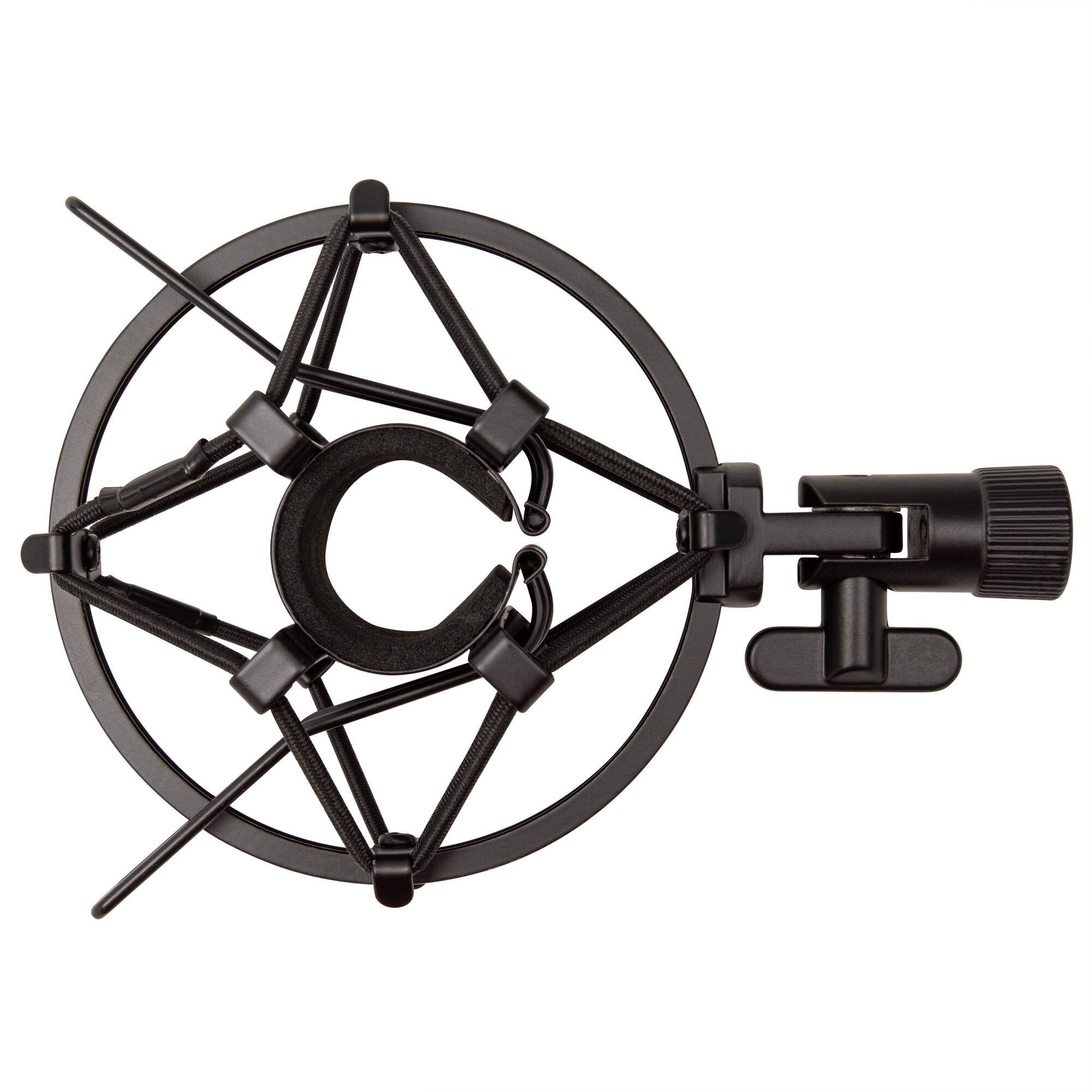 Left. FocusProAudio - Focus Pro Audio Shock Mount for Samson Q2U Microphone - Black.