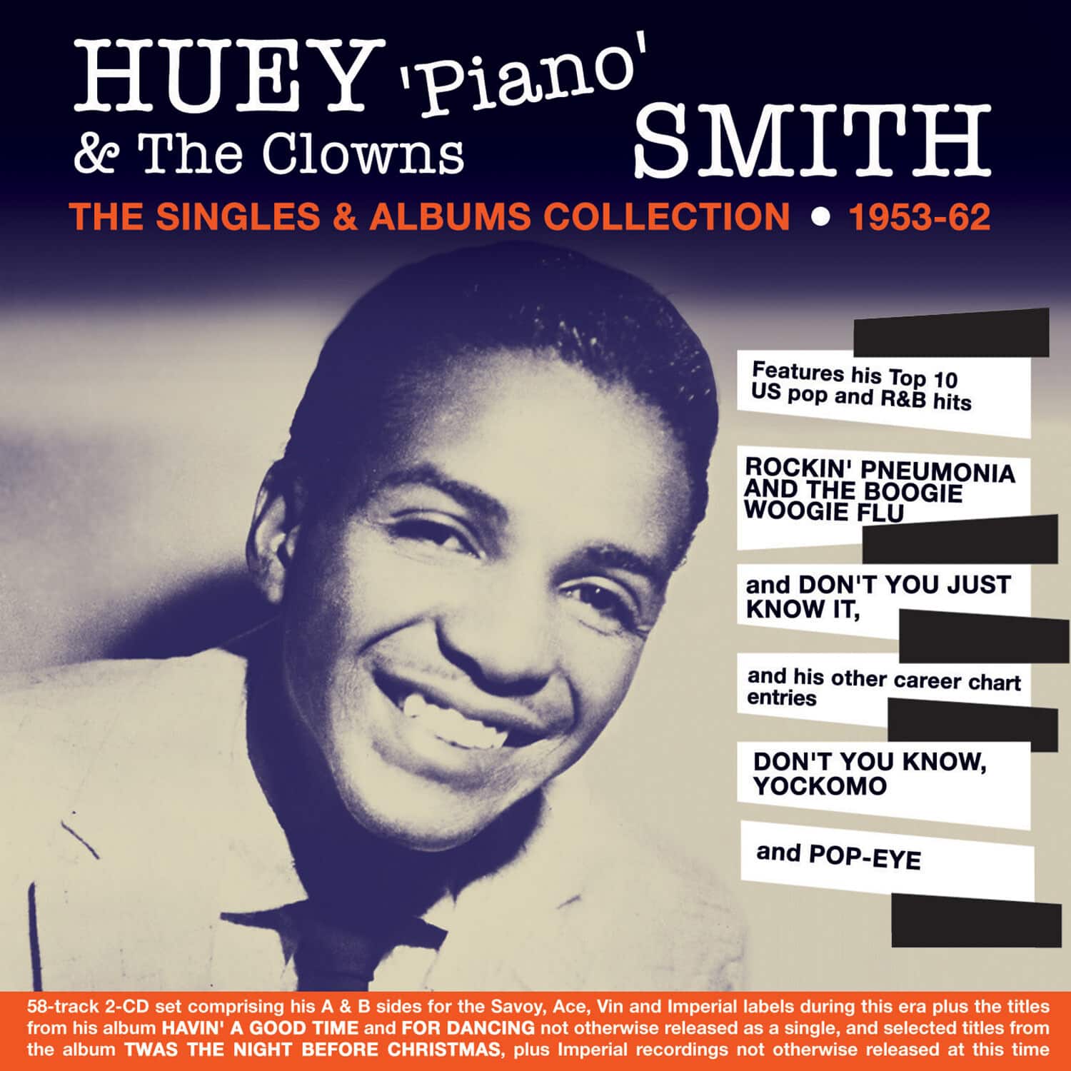 Huey Smith - The Singles & Albums Collection 1953-62   - COMPACT DISCS [CD] price history on PriceWatchPro