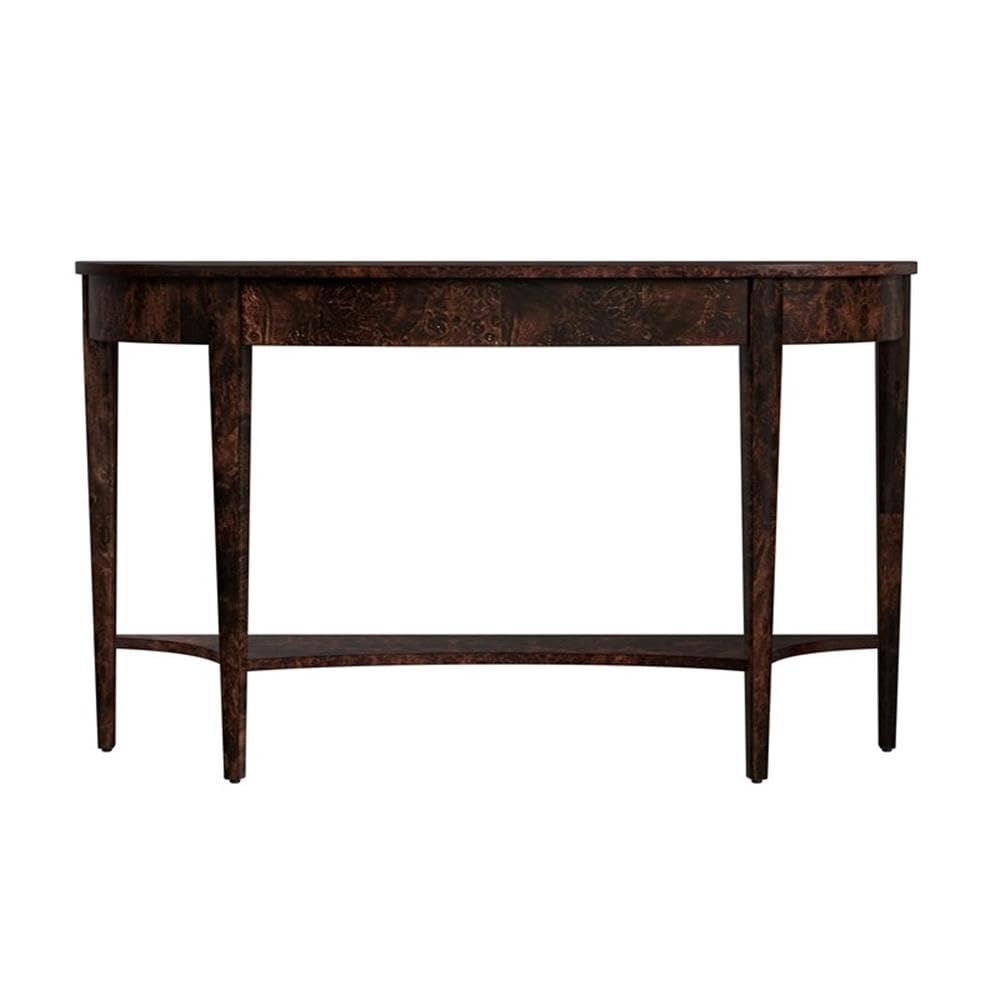 Angle. Butler Specialty - Astor 54"W Demilune Console Table - Dark Brown.