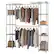 Angle. TRINITY - EcoStorage Expandable Closet Organizer Chrome - Chrome.