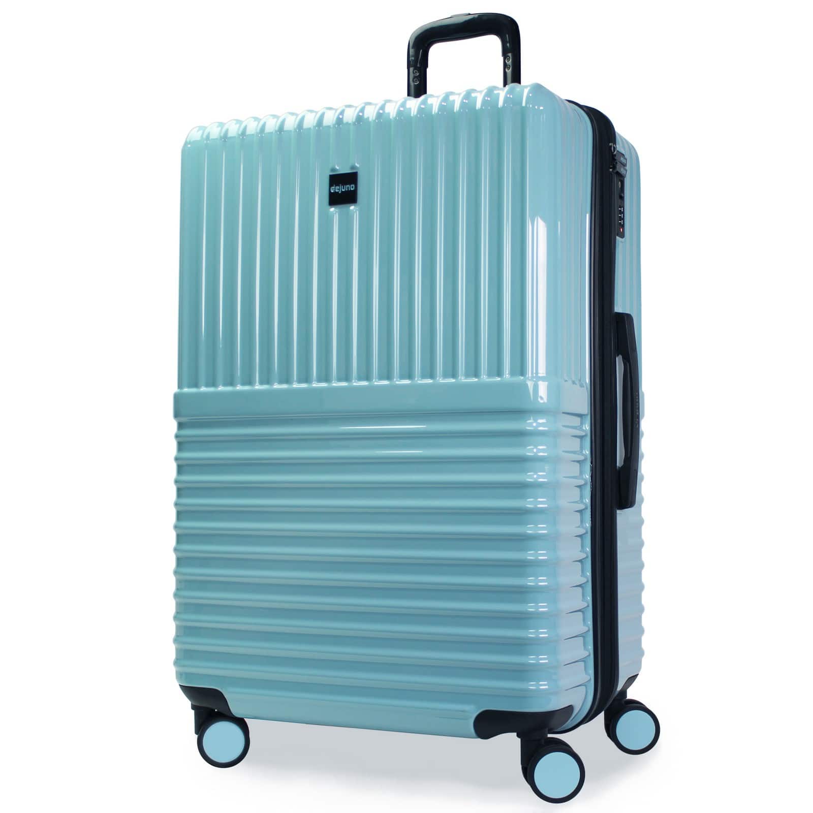 Front. World Traveler - Tonal 28-Inch Lightweight Polycarbonate Expandable Spinner Luggage with TSA Lock - Glacier.