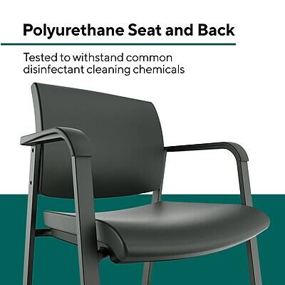 Polyurethane Seat and Back

Tested to withstand common disinfectant cleaning chemicals