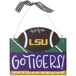 Magnolia Lane - LSU Tigers Logo Football Ornament - Multicolor