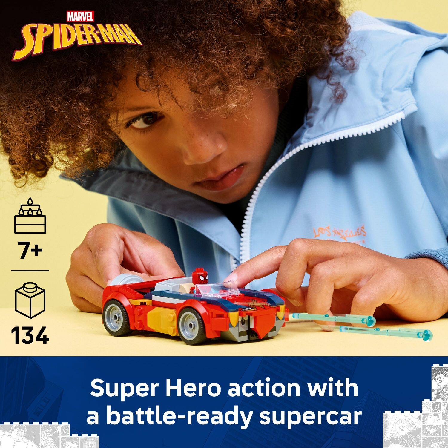 MARVEL SPIDER-MAN  
7+  
134  
Super Hero action with a battle-ready supercar